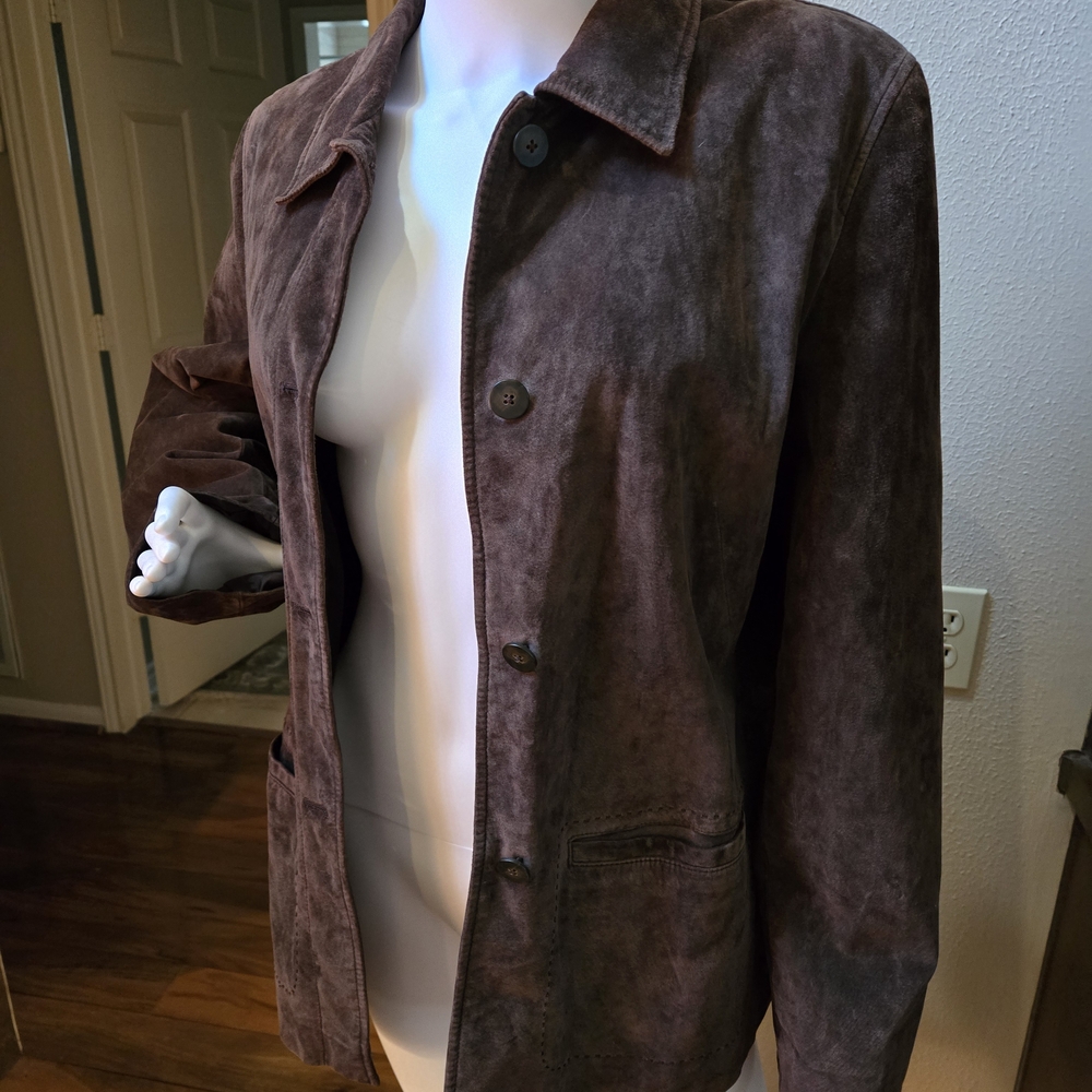 Loft Chocolate Brown Utility Jacket - image 3